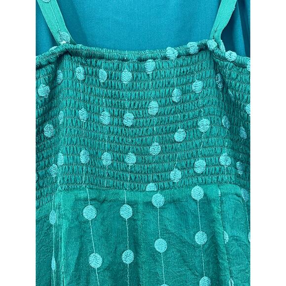 House of Harlow 1960 x Revolve 100% Silk Green Polka Dot Dress Size‎ Small - Picture 5 of 5